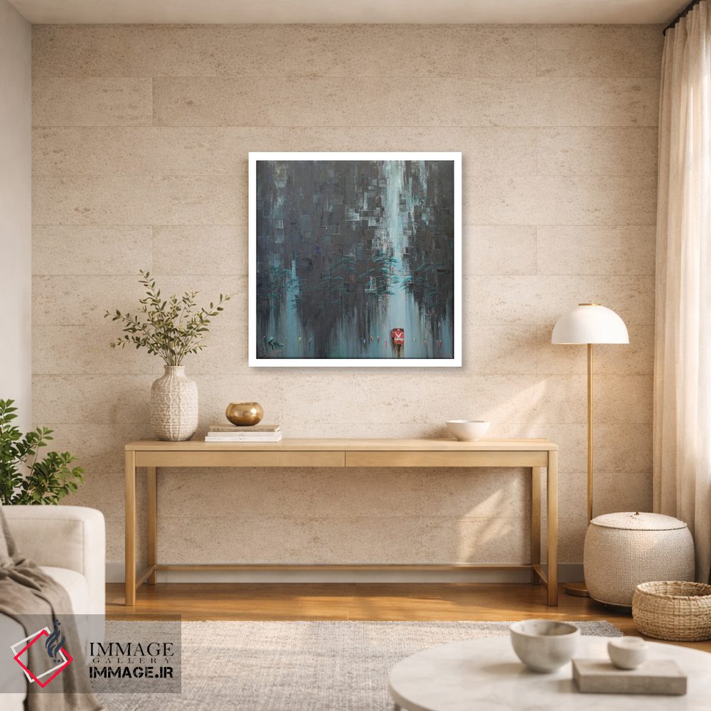 تابلو انتزاعی "خیابان قهوه قطار" اثر له نگوک کوآن - D2W