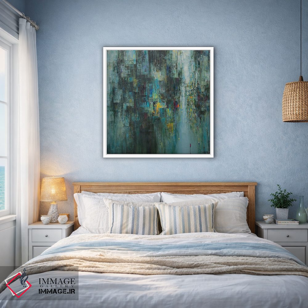 تابلو انتزاعی "منطقه سبز" اثر له نگوک کوآن - D2W