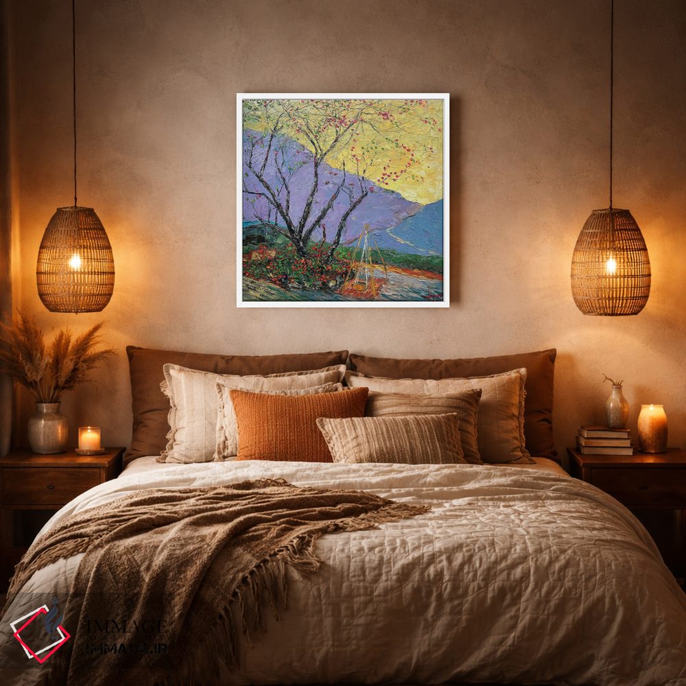 تابلو دکوراتیو انتظار باد بهاری اثر له نگوک کوآن - D5W