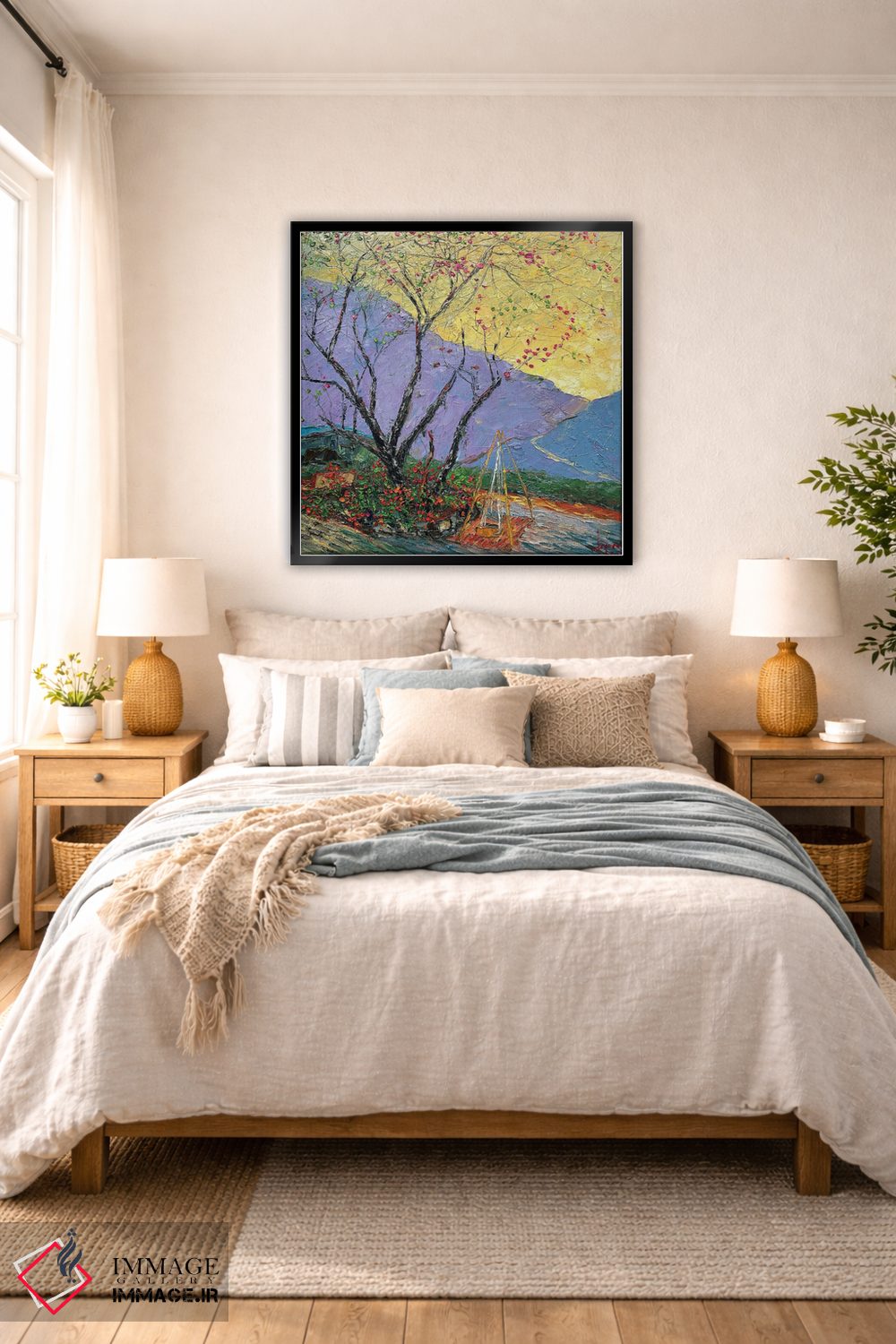 تابلو دکوراتیو انتظار باد بهاری اثر له نگوک کوآن - D6B