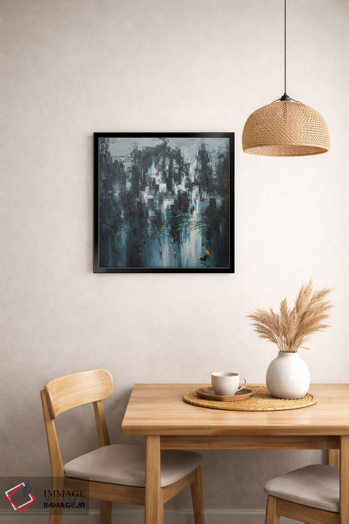 تابلو انتزاعی "زمستان زودهنگام" اثر له نگوک کوآن - D1B
