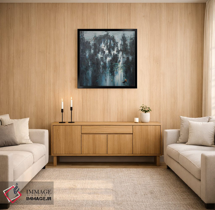 تابلو انتزاعی "زمستان زودهنگام" اثر له نگوک کوآن - D3B