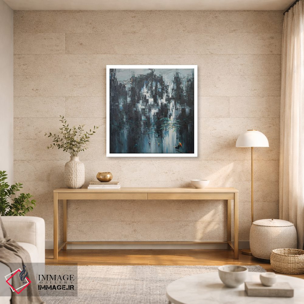تابلو انتزاعی "زمستان زودهنگام" اثر له نگوک کوآن - D2W