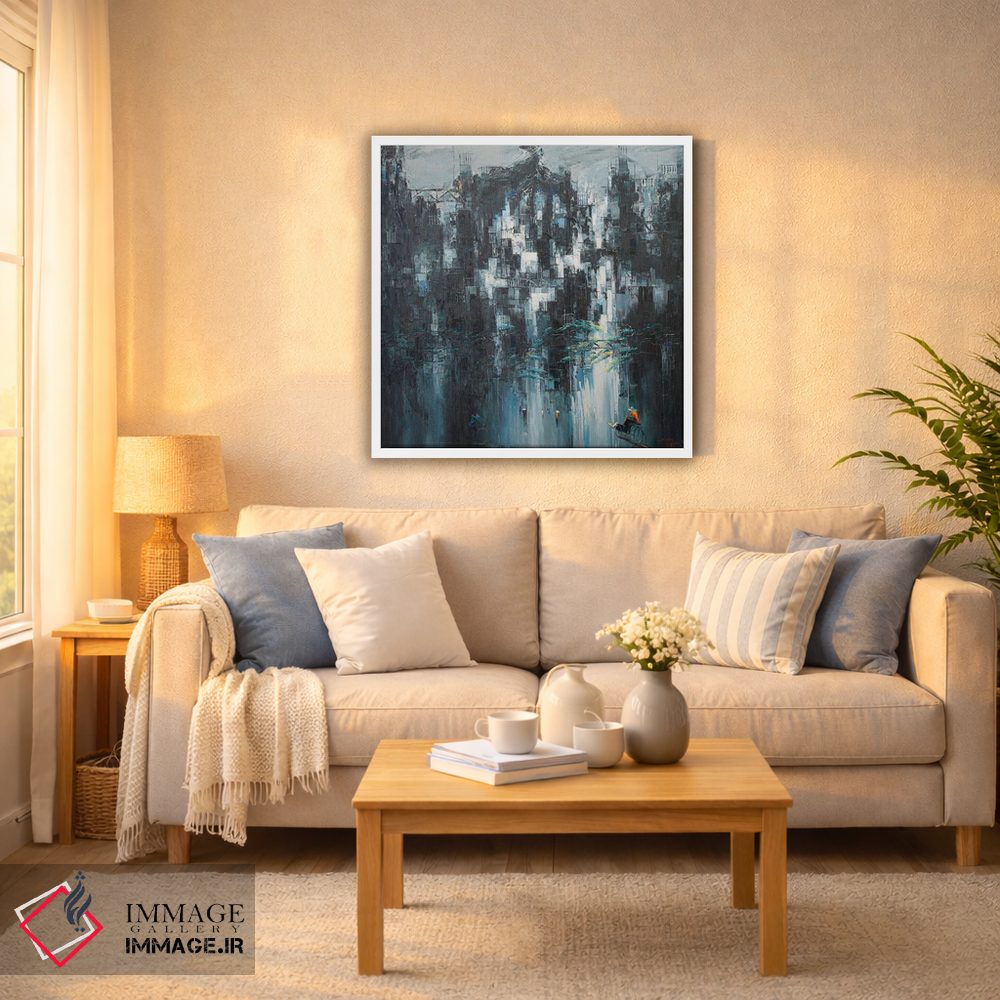 تابلو انتزاعی "زمستان زودهنگام" اثر له نگوک کوآن - D6W