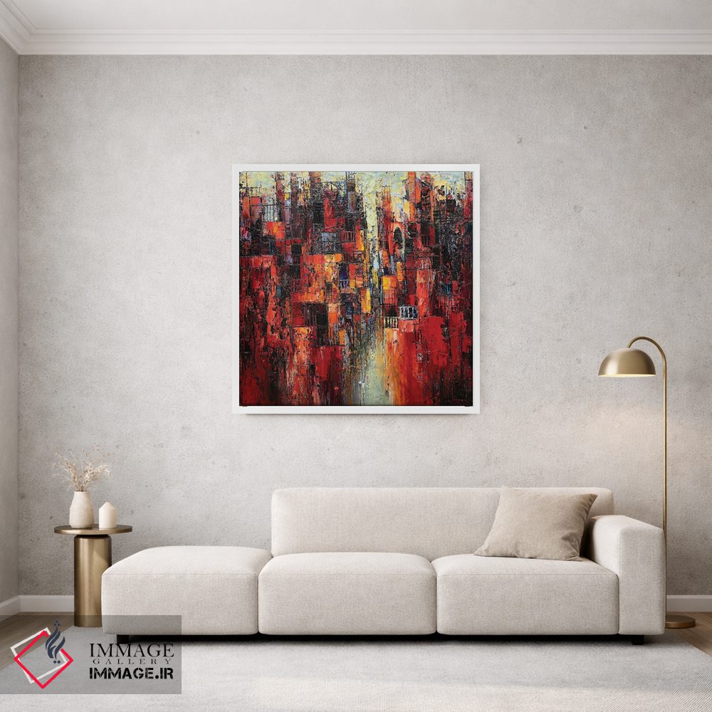 تابلو انتزاعی "ملودی تابستان" اثر له نگوک کوآن - D1W