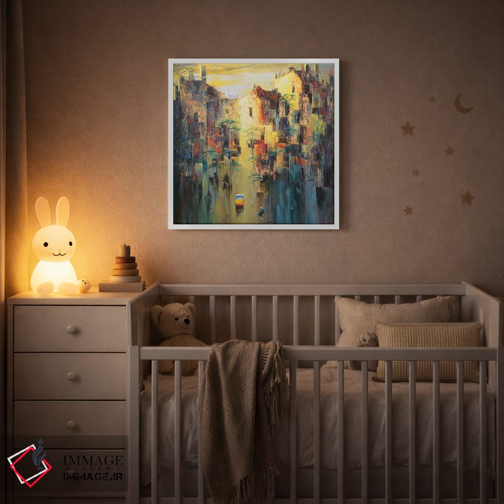 تابلو انتزاعی "خاطره پاییز من" اثر له نگوک کوآن - D2W