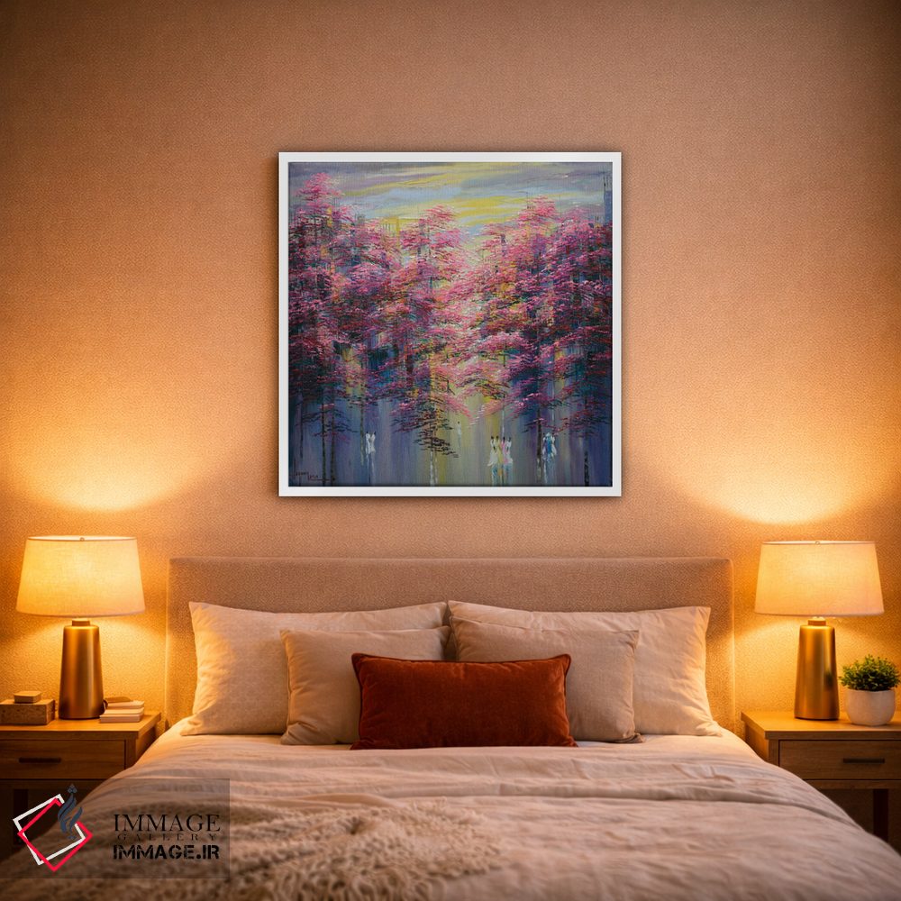 تابلو انتزاعی "اواخر تابستان" اثر له نگوک کوآن - D1W