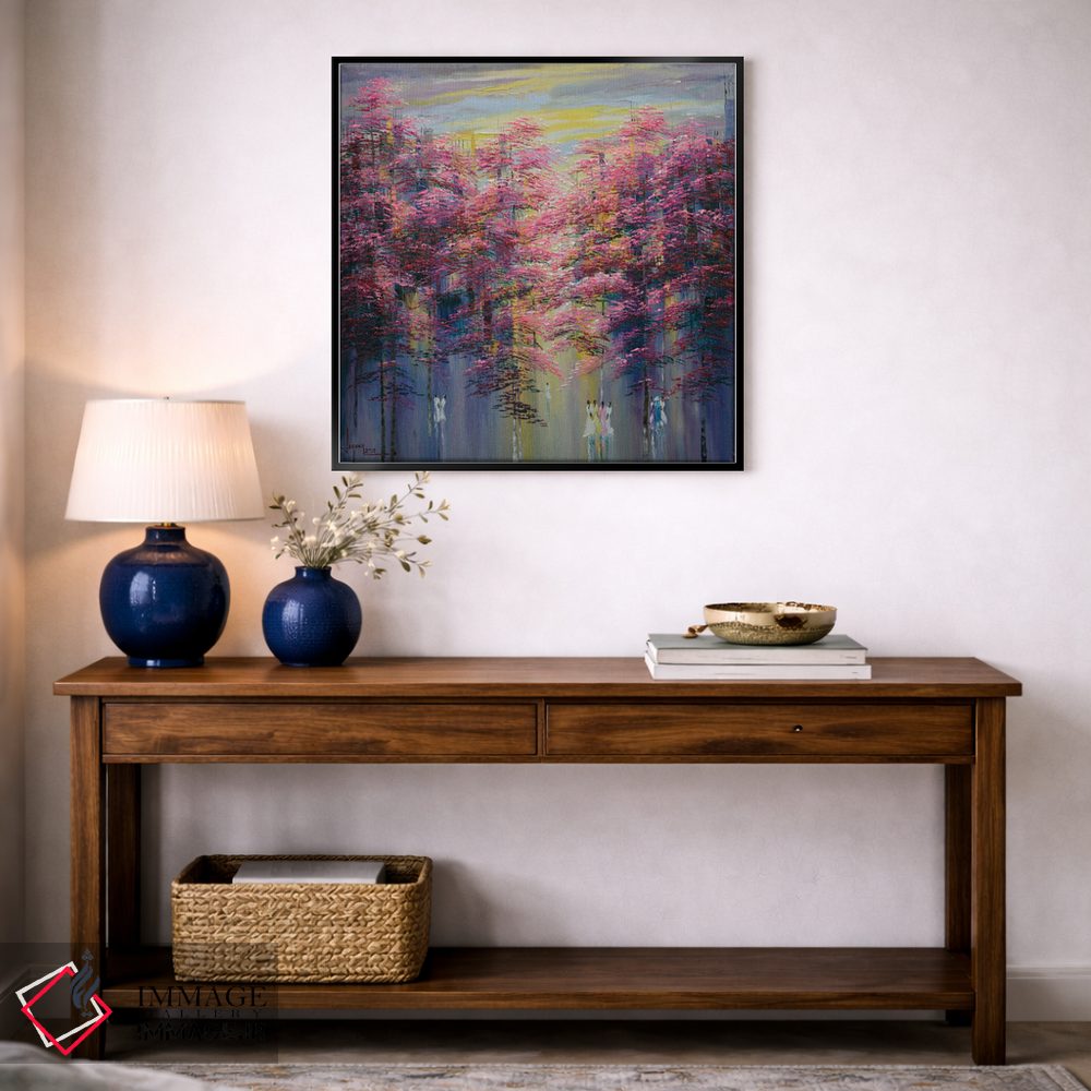 تابلو انتزاعی "اواخر تابستان" اثر له نگوک کوآن - D3B