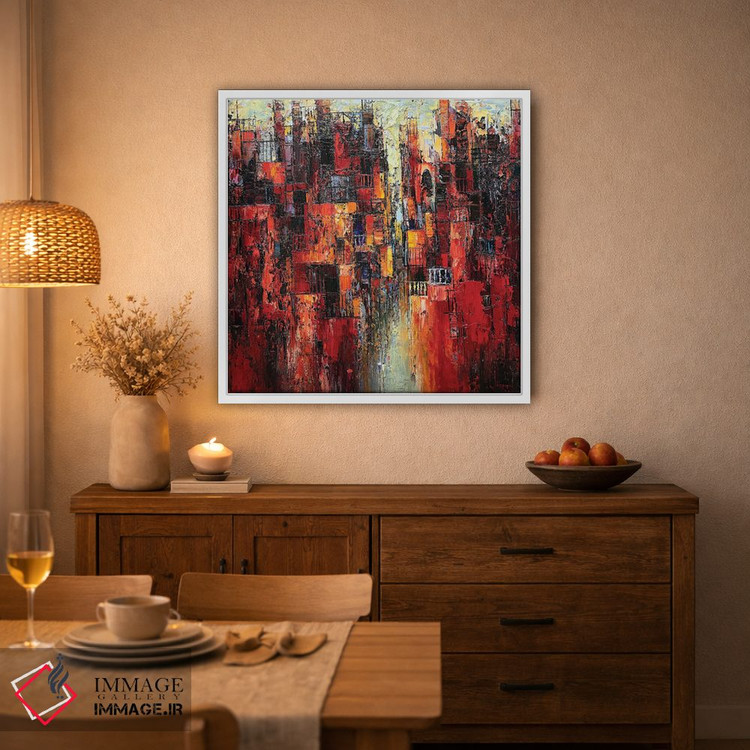 تابلو انتزاعی "ملودی تابستان" اثر له نگوک کوآن - D4W