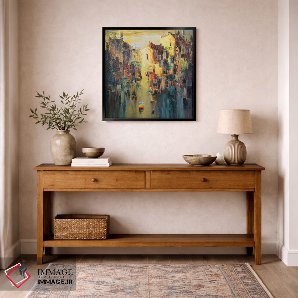 تابلو انتزاعی "خاطره پاییز من" اثر له نگوک کوآن - D6B