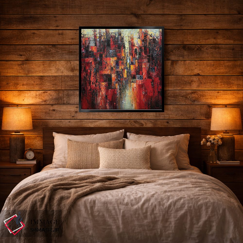 تابلو انتزاعی "ملودی تابستان" اثر له نگوک کوآن - D5B