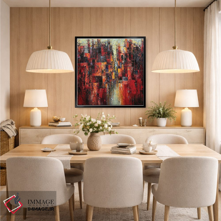 تابلو انتزاعی "ملودی تابستان" اثر له نگوک کوآن - D6B