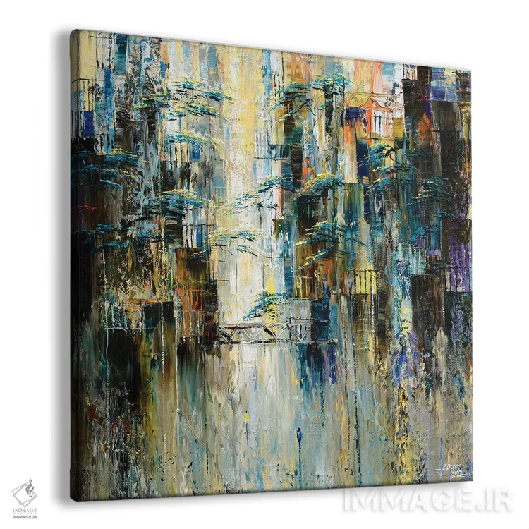 تابلو انتزاعی "سولداد " اثر له نگوک کوآن - نمای پرسپکتیو محصول