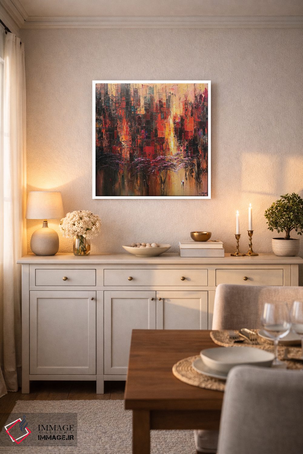 تابلو انتزاعی "خیال پردازی" اثر له نگوک کوآن - D4W