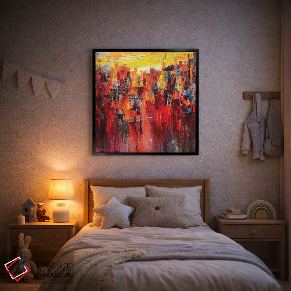 تابلو انتزاعی "شهر من" اثر له نگوک کوآن - D2B