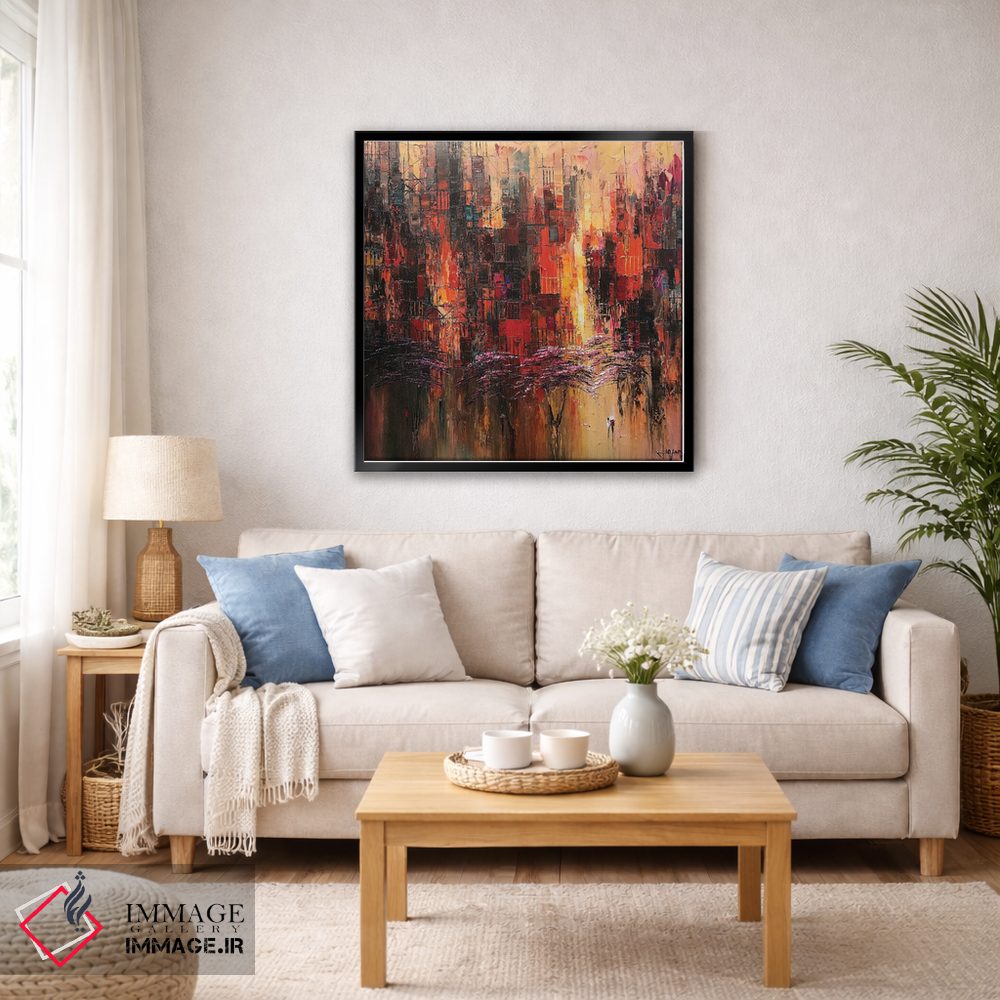 تابلو انتزاعی "خیال پردازی" اثر له نگوک کوآن - D6B