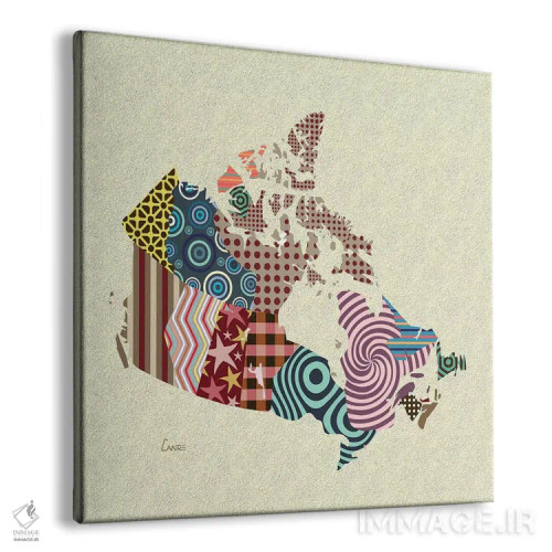 تابلو دکوراتیو "کانادا" اثر لانره استودیو - نمای پرسپکتیو محصول