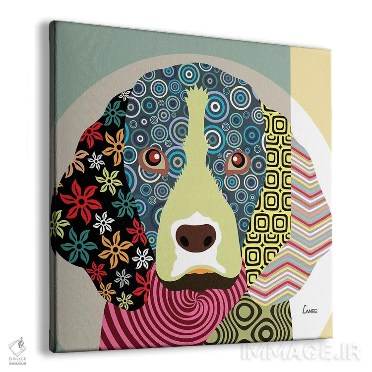 تابلو دکوراتیو "بیگل" اثر لانره استودیو - نمای پرسپکتیو محصول