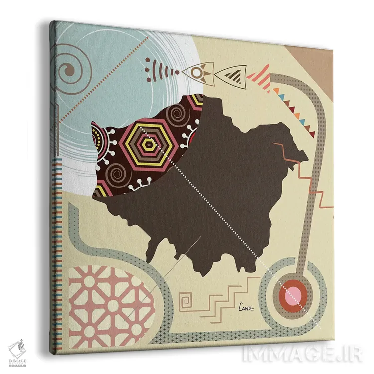 تابلو دکوراتیو "لندن به سبک هنری" اثر لانره استودیو - نمای پرسپکتیو محصول