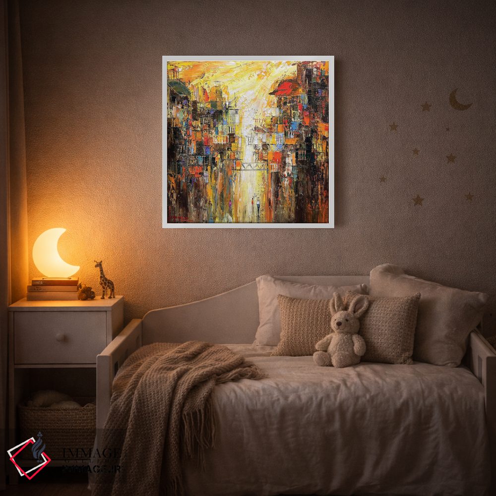 تابلو انتزاعی "نور خورشید تازه" اثر له نگوک کوآن - D2W