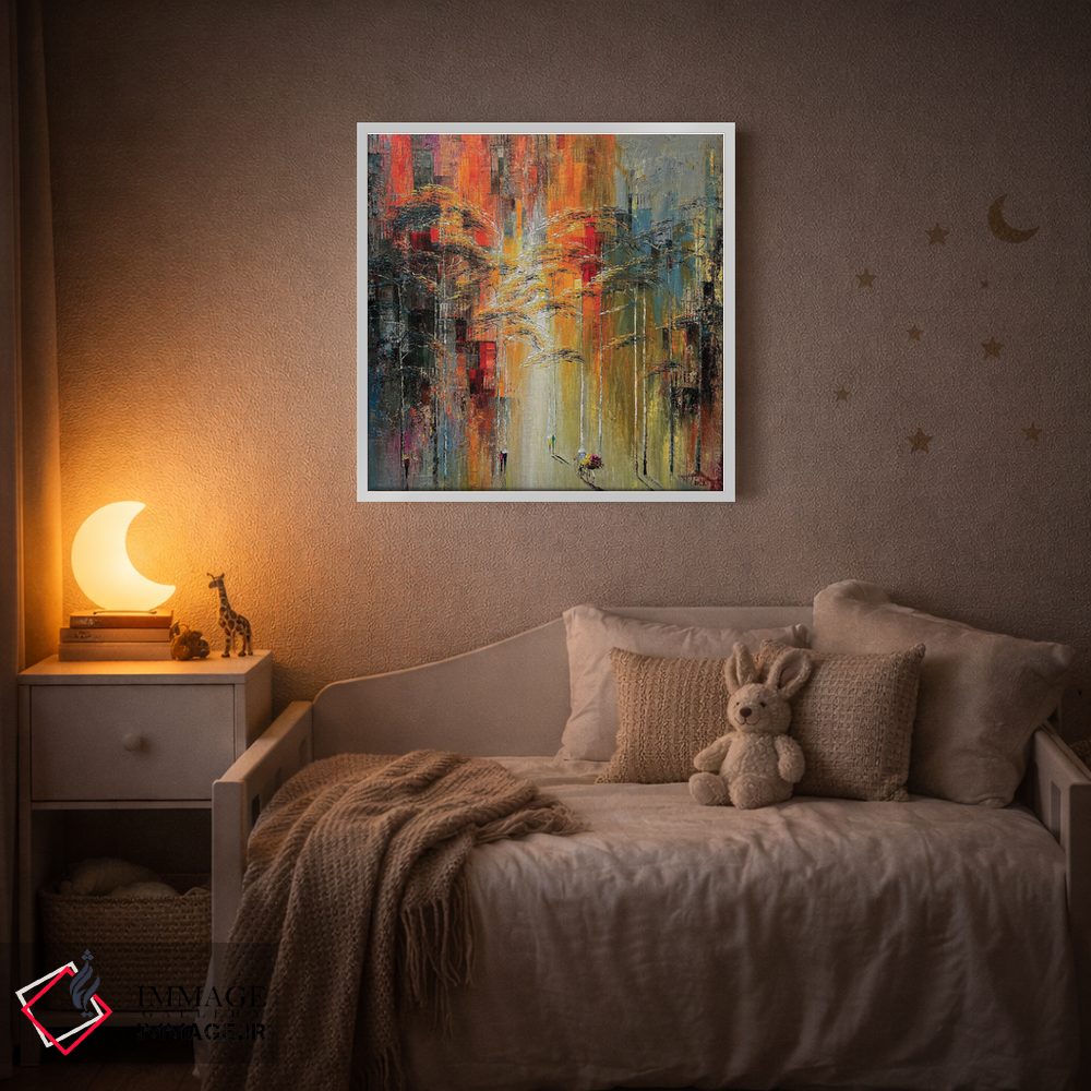 تابلو انتزاعی "بلوار" اثر له نگوک کوآن - D1W