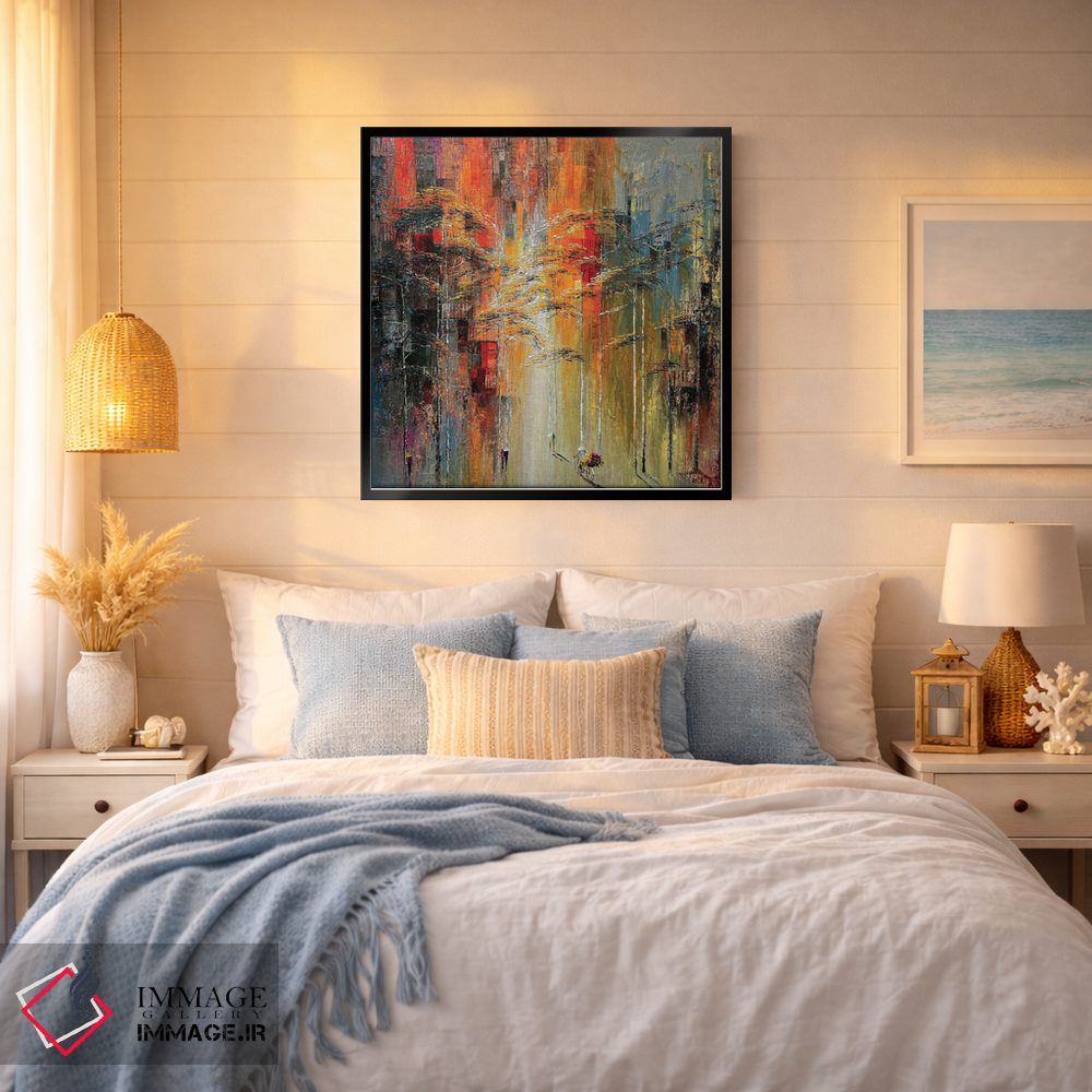 تابلو انتزاعی "بلوار" اثر له نگوک کوآن - D3B