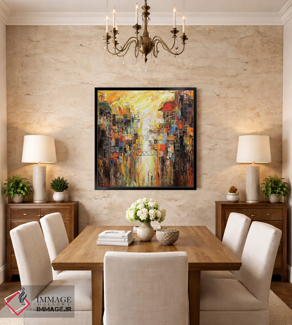 تابلو انتزاعی "نور خورشید تازه" اثر له نگوک کوآن - D5B