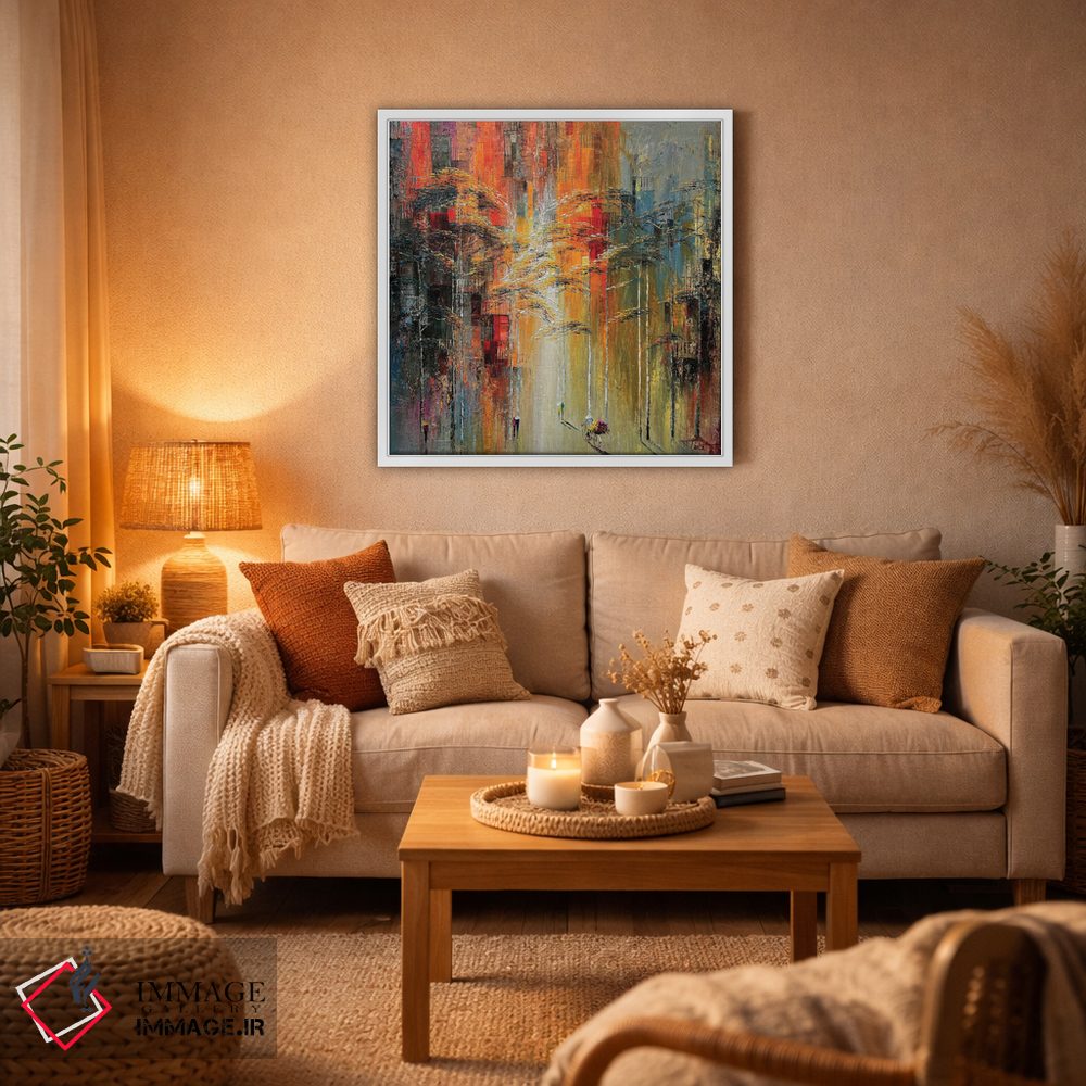 تابلو انتزاعی "بلوار" اثر له نگوک کوآن - D5W