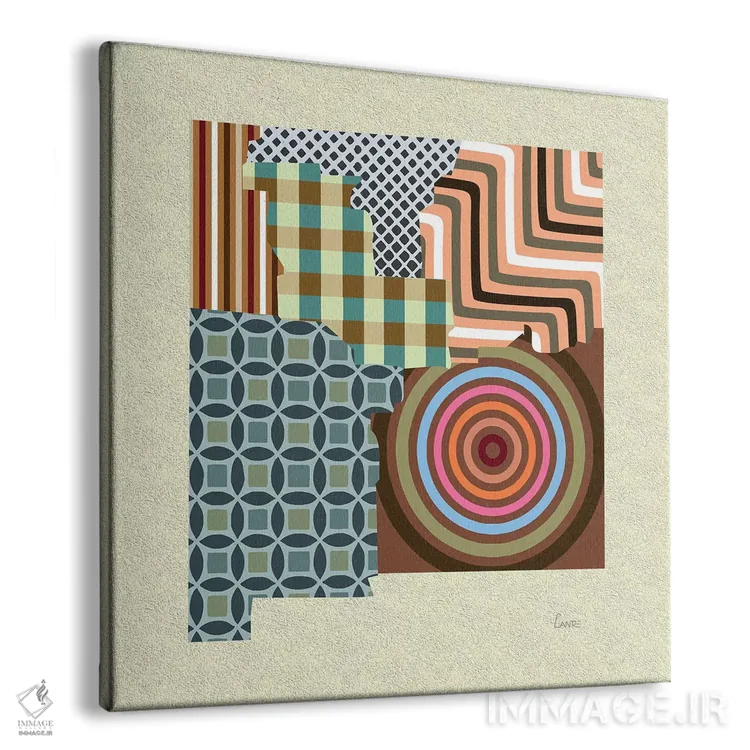 تابلو دکوراتیو "ایالت نیومکزیکو" اثر لانره استودیو - نمای پرسپکتیو محصول