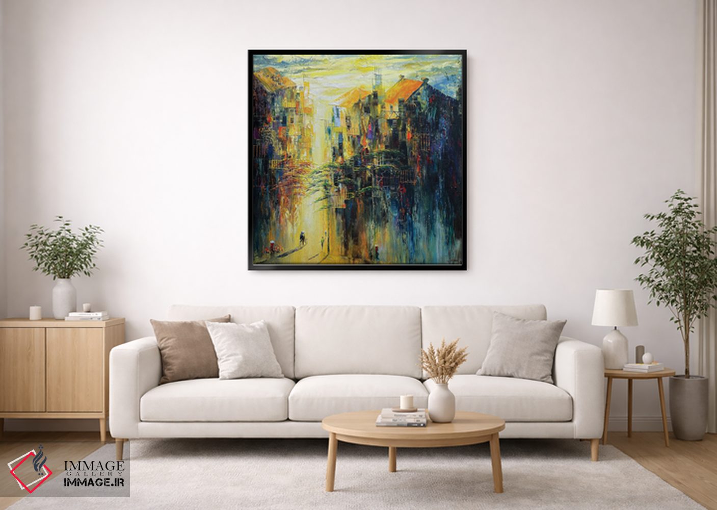 تابلو انتزاعی "در مسیر من" اثر له نگوک کوآن - D1B