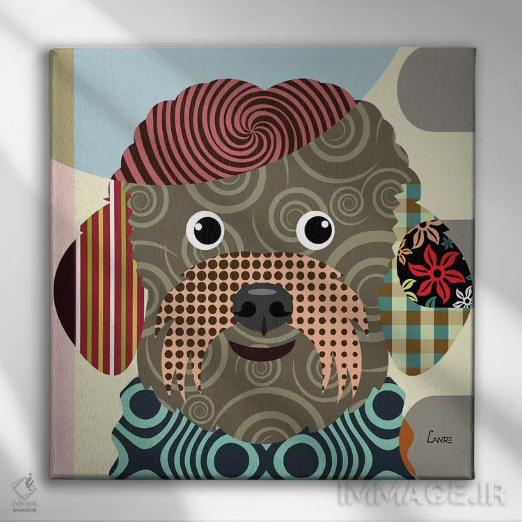 تابلو دکوراتیو "بیچون فریز" اثر لانره استودیو - نمای روبهرو روی دیوار