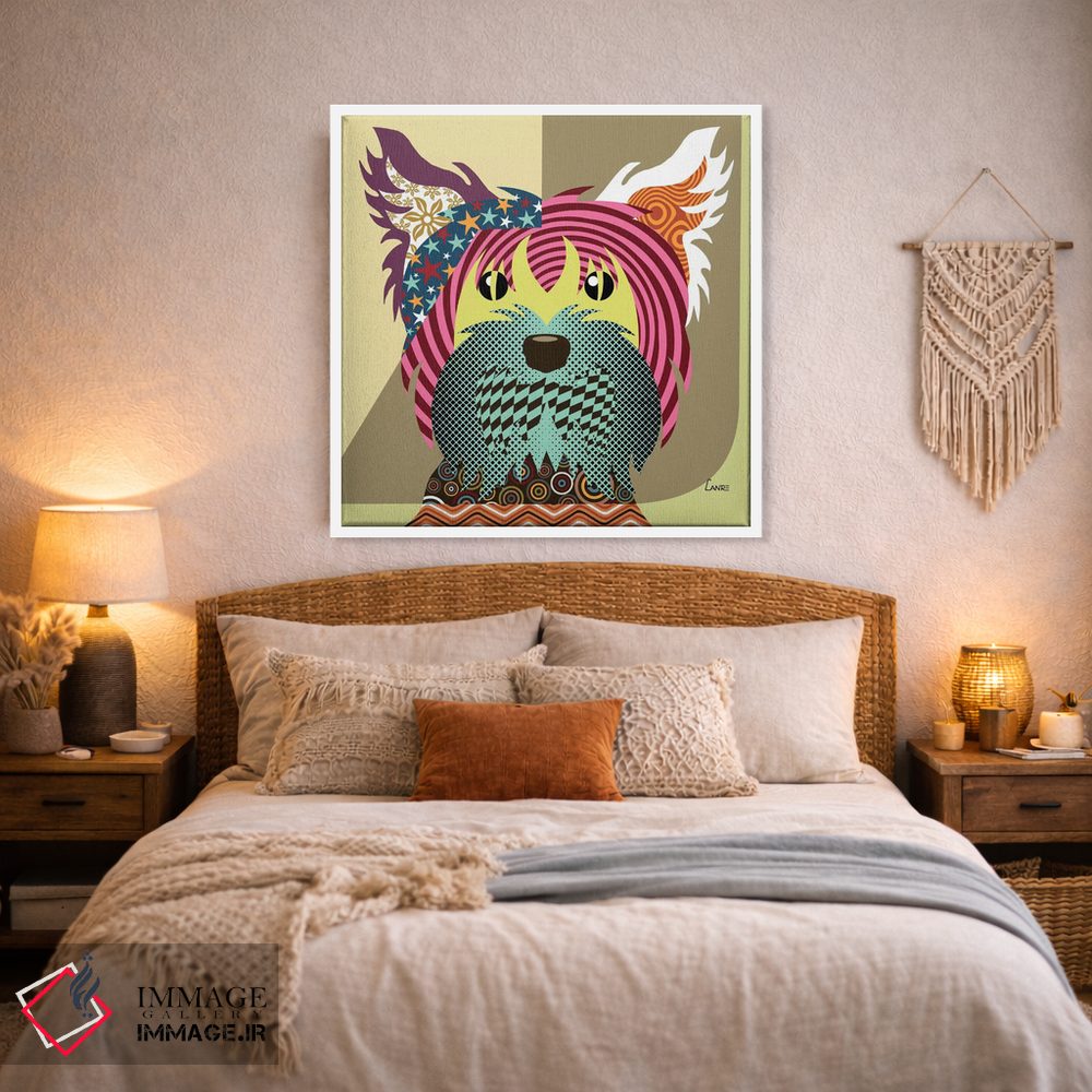 تابلو دکوراتیو "سگ تریر یورکشایر" اثر لانره استودیو - D2W