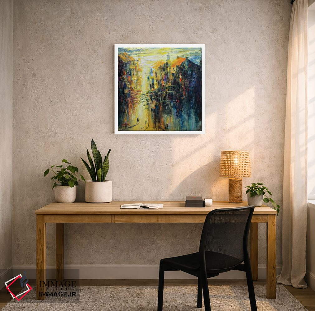 تابلو انتزاعی "در مسیر من" اثر له نگوک کوآن - D3W