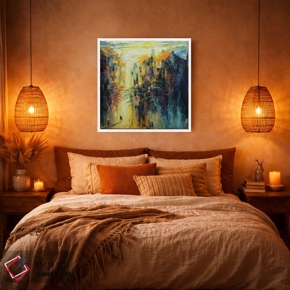 تابلو انتزاعی "در مسیر من" اثر له نگوک کوآن - D4W