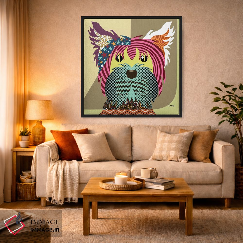 تابلو دکوراتیو "سگ تریر یورکشایر" اثر لانره استودیو - D4B