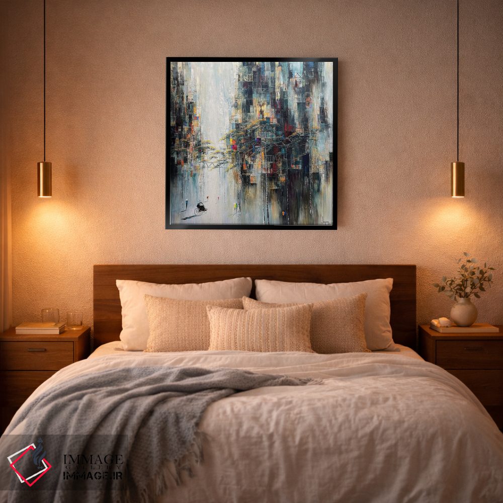 تابلو انتزاعی "تابستان سفید" اثر له نگوک کوآن - D3B