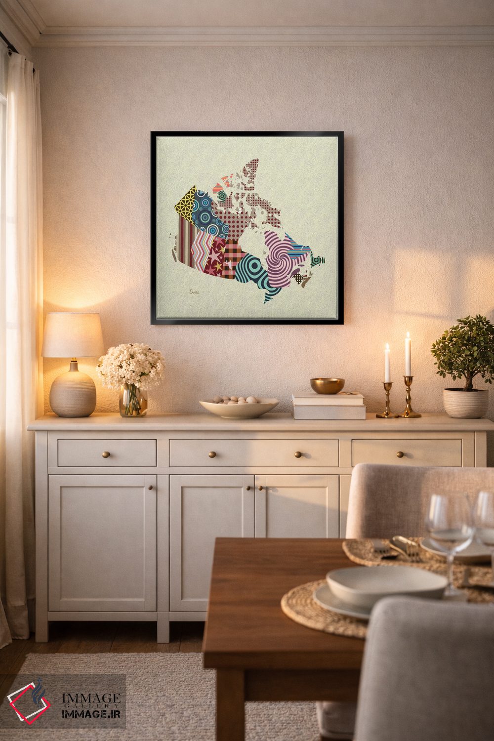 تابلو دکوراتیو "کانادا" اثر لانره استودیو - D5B