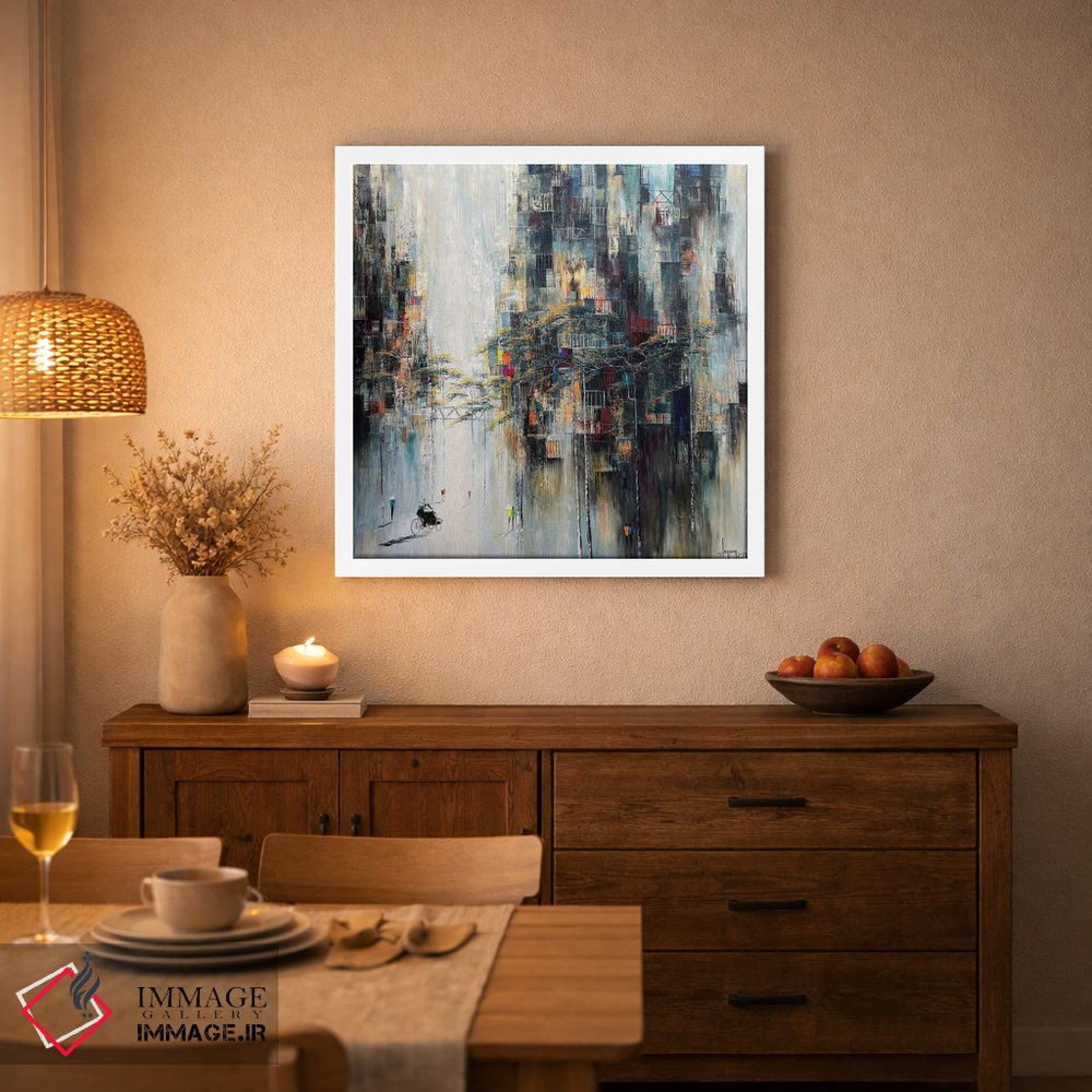 تابلو انتزاعی "تابستان سفید" اثر له نگوک کوآن - D2W