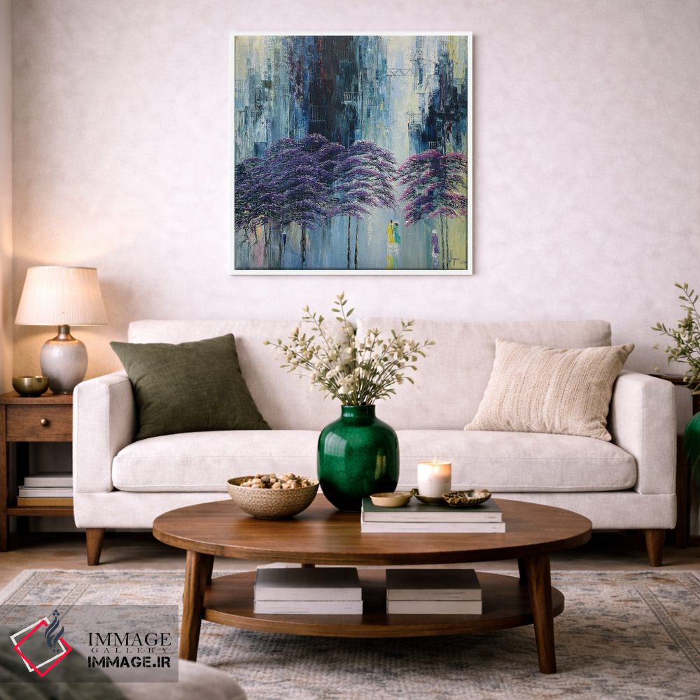 تابلو انتزاعی "آسمان خاطرات" اثر له نگوک کوآن - D2W