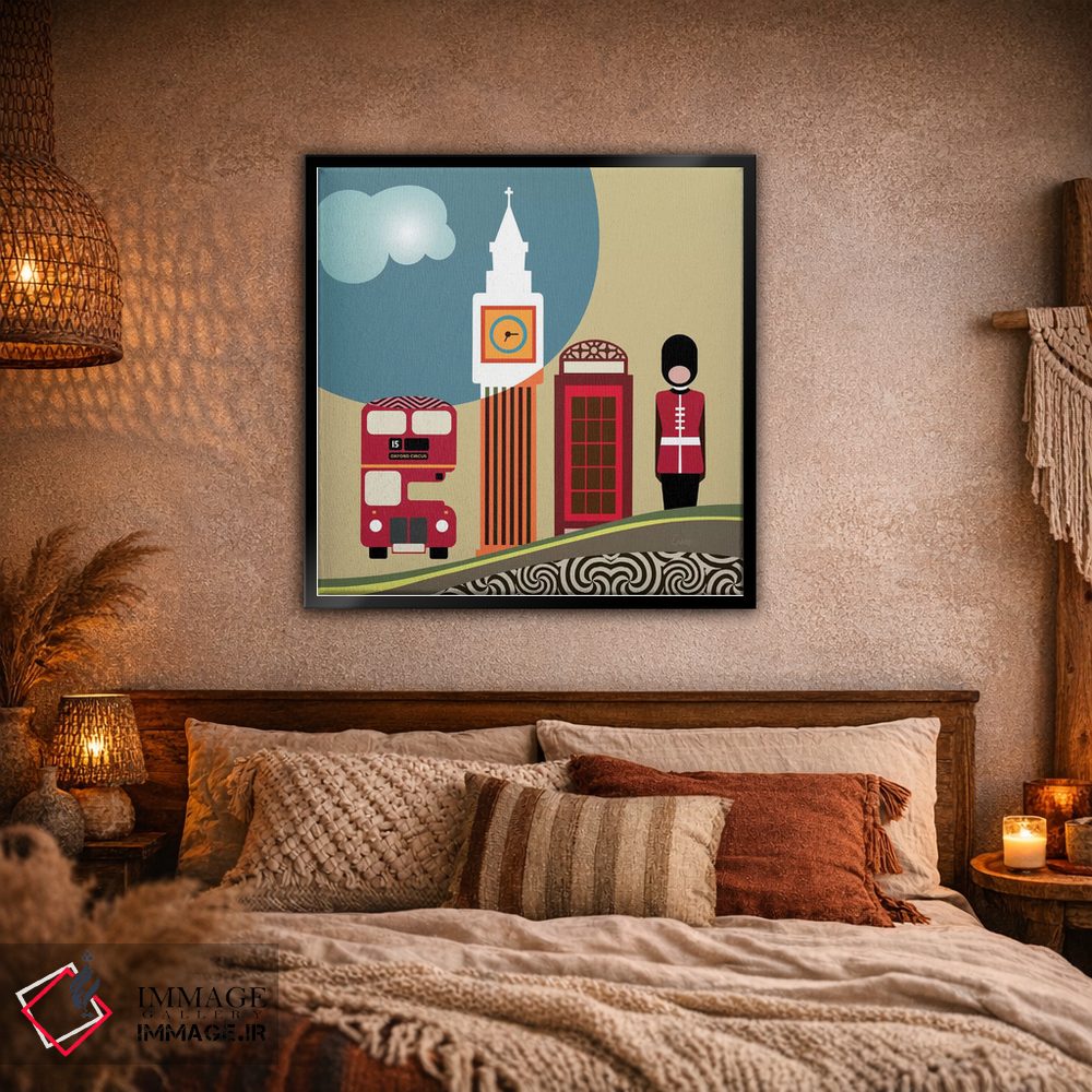 تابلو دکوراتیو "نشان واره لندن" اثر لانره استودیو - D2B