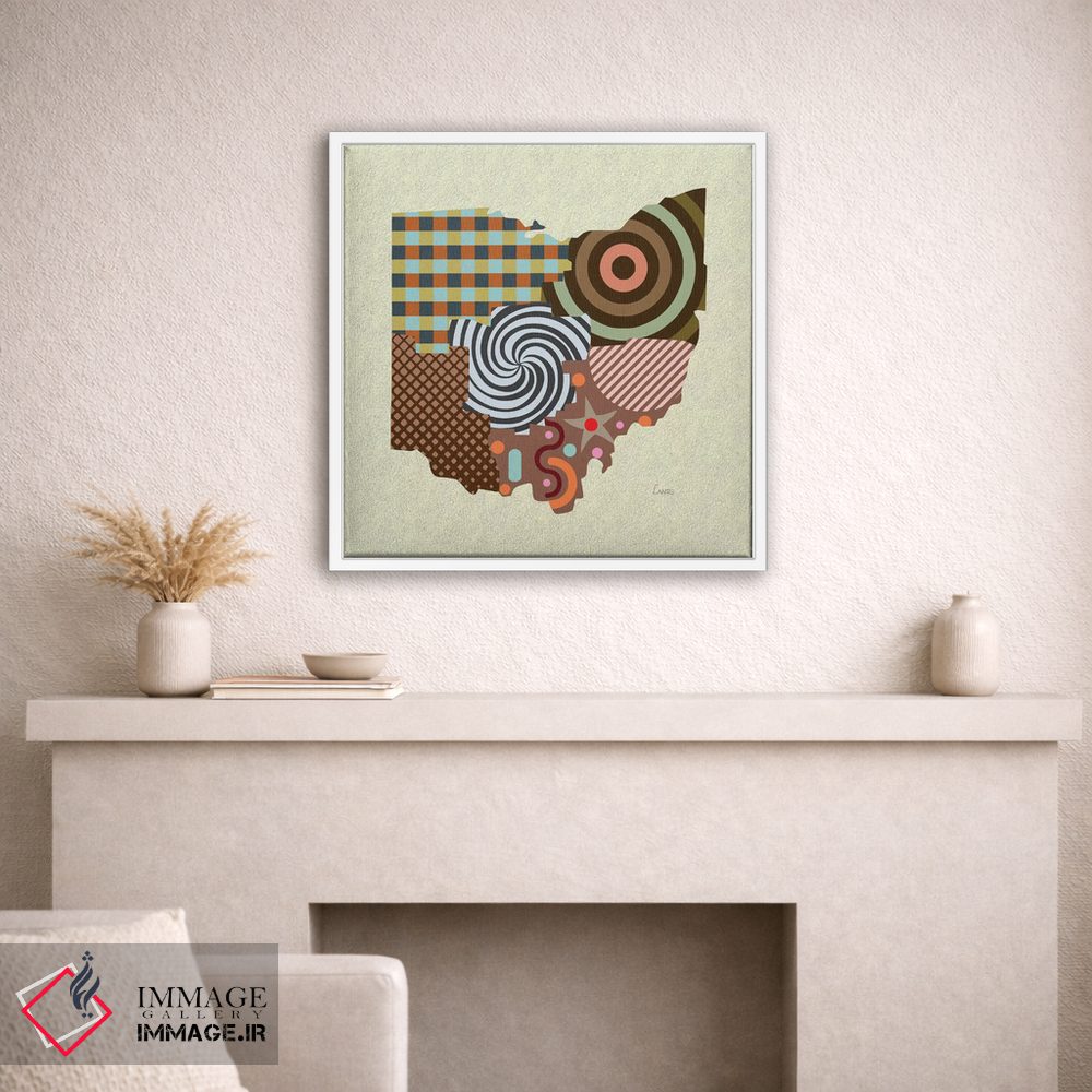 تابلو دکوراتیو "ایالت اوهایو" اثر لانره استودیو - D1W