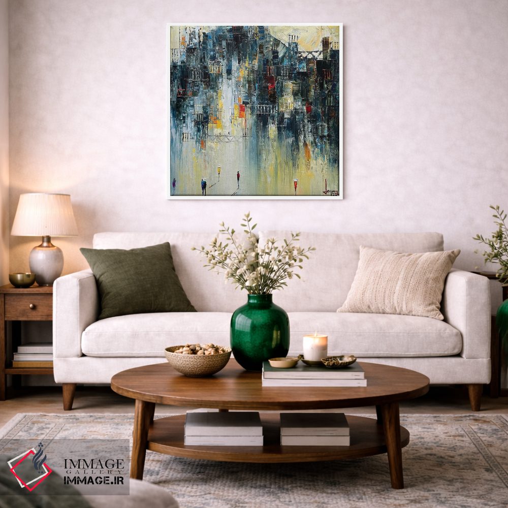 تابلو انتزاعی "صبح خنک" اثر له نگوک کوآن - D1W