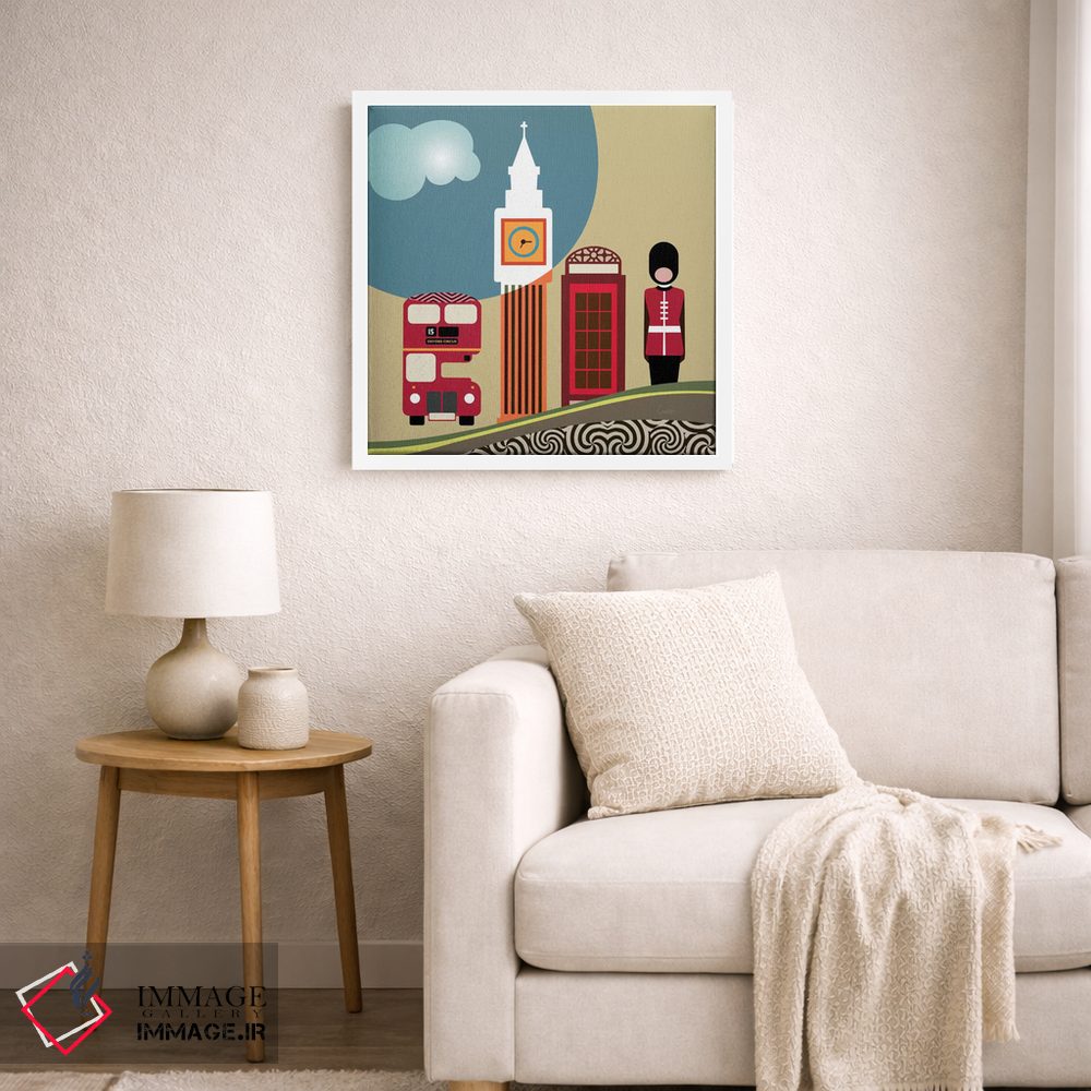 تابلو دکوراتیو "نشان واره لندن" اثر لانره استودیو - D4W