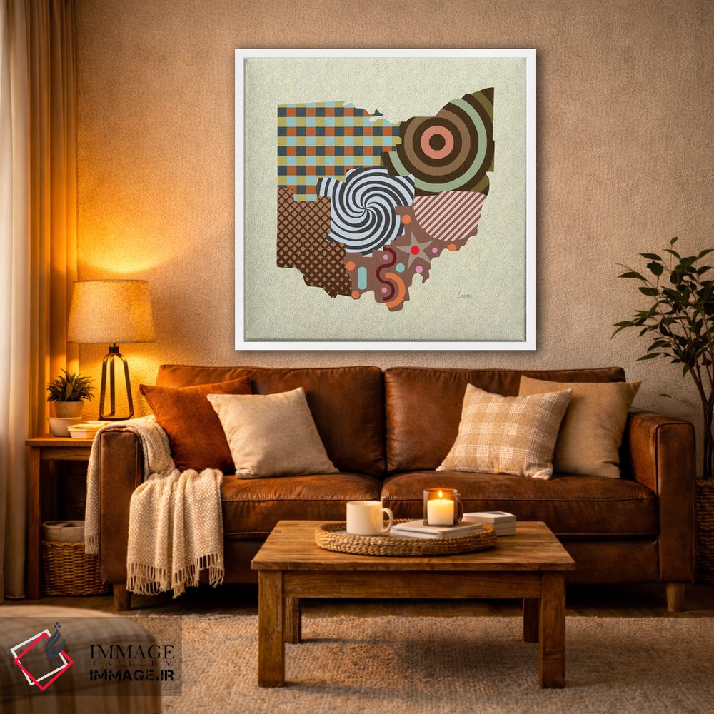 تابلو دکوراتیو "ایالت اوهایو" اثر لانره استودیو - D2W