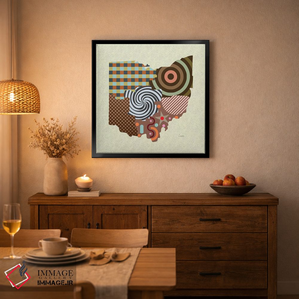 تابلو دکوراتیو "ایالت اوهایو" اثر لانره استودیو - D3B