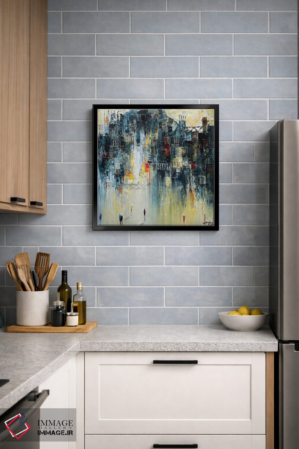 تابلو انتزاعی "صبح خنک" اثر له نگوک کوآن - D4B