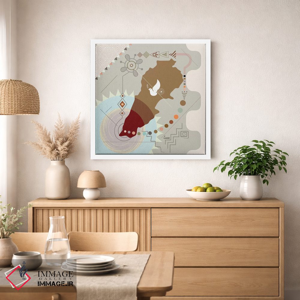 تابلو دکوراتیو "لبنان پروازکننده" اثر لانره استودیو - D1W