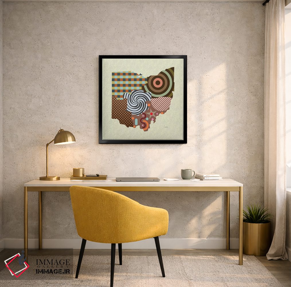 تابلو دکوراتیو "ایالت اوهایو" اثر لانره استودیو - D5B