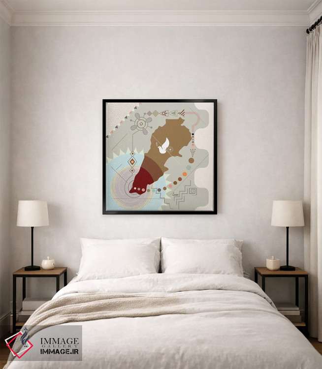 تابلو دکوراتیو "لبنان پروازکننده" اثر لانره استودیو - D4B