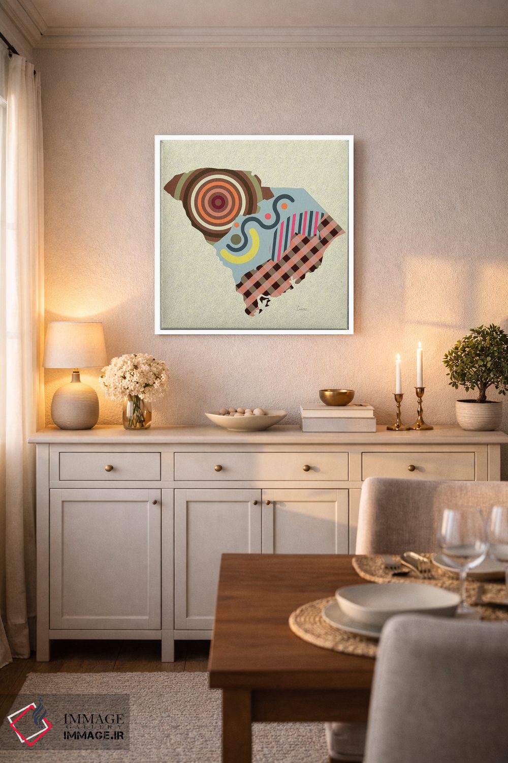 تابلو دکوراتیو "ایالت کارولینای جنوبی" اثر لانره استودیو - D4W